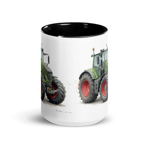 The Tractor Mugs Store Fendt 930 Vario S4 Watercolor | Mug with Color Inside Quality Farmers Merch