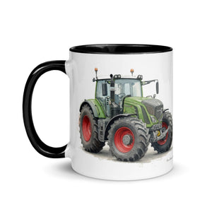 The Tractor Mugs Store Fendt 930 Vario S4 Watercolor | Mug with Color Inside Quality Farmers Merch