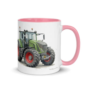The Tractor Mugs Store Fendt 930 Vario S4 Watercolor | Mug with Color Inside Quality Farmers Merch