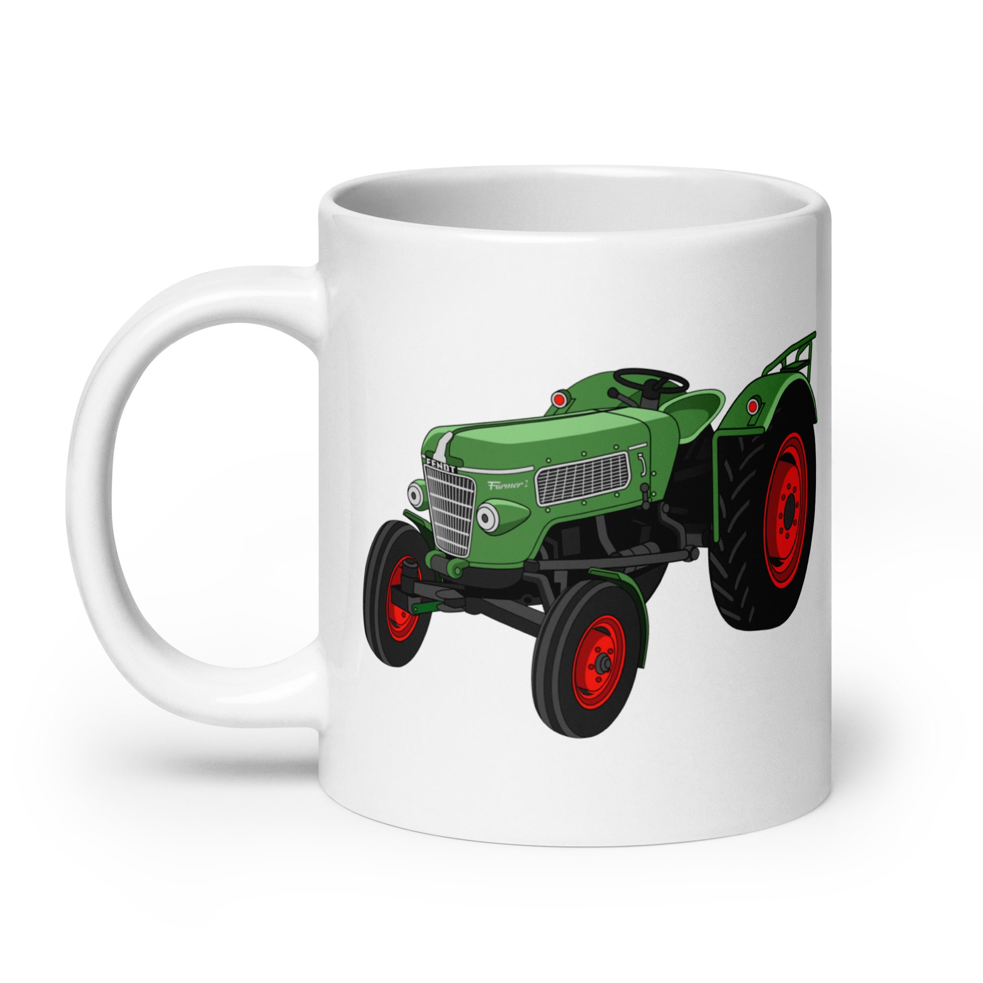 The Tractor Mugs Store Fendt Farmer 2 (1960) | White glossy mug Quality Farmers Merch