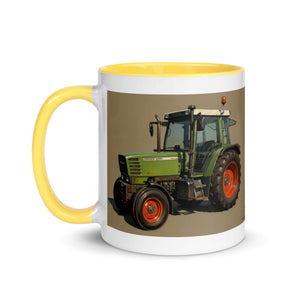 The Tractor Mugs Store Fendt Farmer 308 C Oil Painting | Mug with Color Inside Quality Farmers Merch