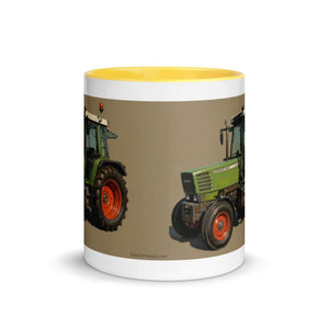 The Tractor Mugs Store Fendt Farmer 308 C Oil Painting | Mug with Color Inside Quality Farmers Merch