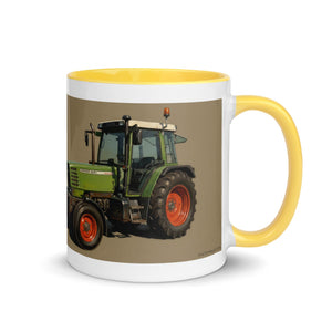 The Tractor Mugs Store Fendt Farmer 308 C Oil Painting | Mug with Color Inside Quality Farmers Merch
