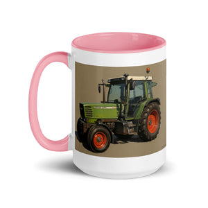 The Tractor Mugs Store Fendt Farmer 308 C Oil Painting | Mug with Color Inside Quality Farmers Merch