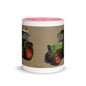 The Tractor Mugs Store Fendt Farmer 308 C Oil Painting | Mug with Color Inside Quality Farmers Merch