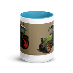 The Tractor Mugs Store Fendt Farmer 308 C Oil Painting | Mug with Color Inside Quality Farmers Merch