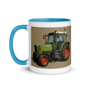 The Tractor Mugs Store Fendt Farmer 308 C Oil Painting | Mug with Color Inside Quality Farmers Merch