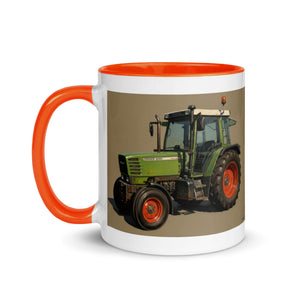 The Tractor Mugs Store Fendt Farmer 308 C Oil Painting | Mug with Color Inside Quality Farmers Merch