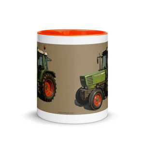 The Tractor Mugs Store Fendt Farmer 308 C Oil Painting | Mug with Color Inside Quality Farmers Merch