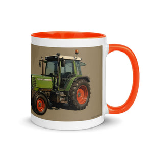 The Tractor Mugs Store Fendt Farmer 308 C Oil Painting | Mug with Color Inside Quality Farmers Merch
