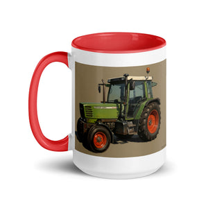 The Tractor Mugs Store Fendt Farmer 308 C Oil Painting | Mug with Color Inside Quality Farmers Merch