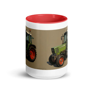 The Tractor Mugs Store Fendt Farmer 308 C Oil Painting | Mug with Color Inside Quality Farmers Merch
