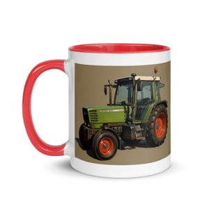 The Tractor Mugs Store Fendt Farmer 308 C Oil Painting | Mug with Color Inside Quality Farmers Merch