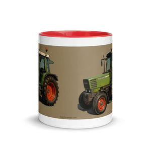 The Tractor Mugs Store Fendt Farmer 308 C Oil Painting | Mug with Color Inside Quality Farmers Merch
