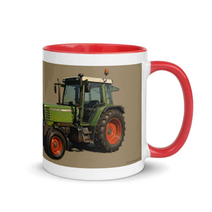 The Tractor Mugs Store Fendt Farmer 308 C Oil Painting | Mug with Color Inside Quality Farmers Merch