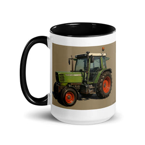 The Tractor Mugs Store Fendt Farmer 308 C Oil Painting | Mug with Color Inside Quality Farmers Merch