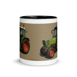 The Tractor Mugs Store Fendt Farmer 308 C Oil Painting | Mug with Color Inside Quality Farmers Merch