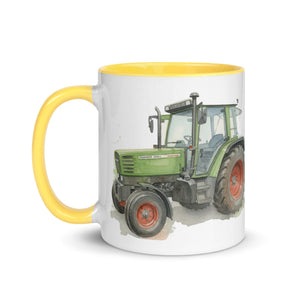 The Tractor Mugs Store Fendt Farmer 308 C Watercolor | Mug with Color Inside Quality Farmers Merch