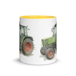 The Tractor Mugs Store Fendt Farmer 308 C Watercolor | Mug with Color Inside Quality Farmers Merch