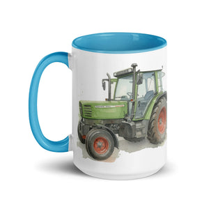The Tractor Mugs Store Fendt Farmer 308 C Watercolor | Mug with Color Inside Quality Farmers Merch
