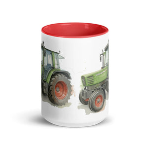 The Tractor Mugs Store Fendt Farmer 308 C Watercolor | Mug with Color Inside Quality Farmers Merch