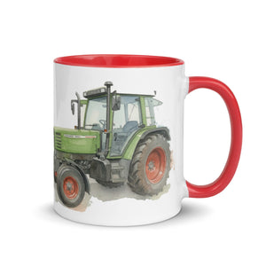 The Tractor Mugs Store Fendt Farmer 308 C Watercolor | Mug with Color Inside Quality Farmers Merch