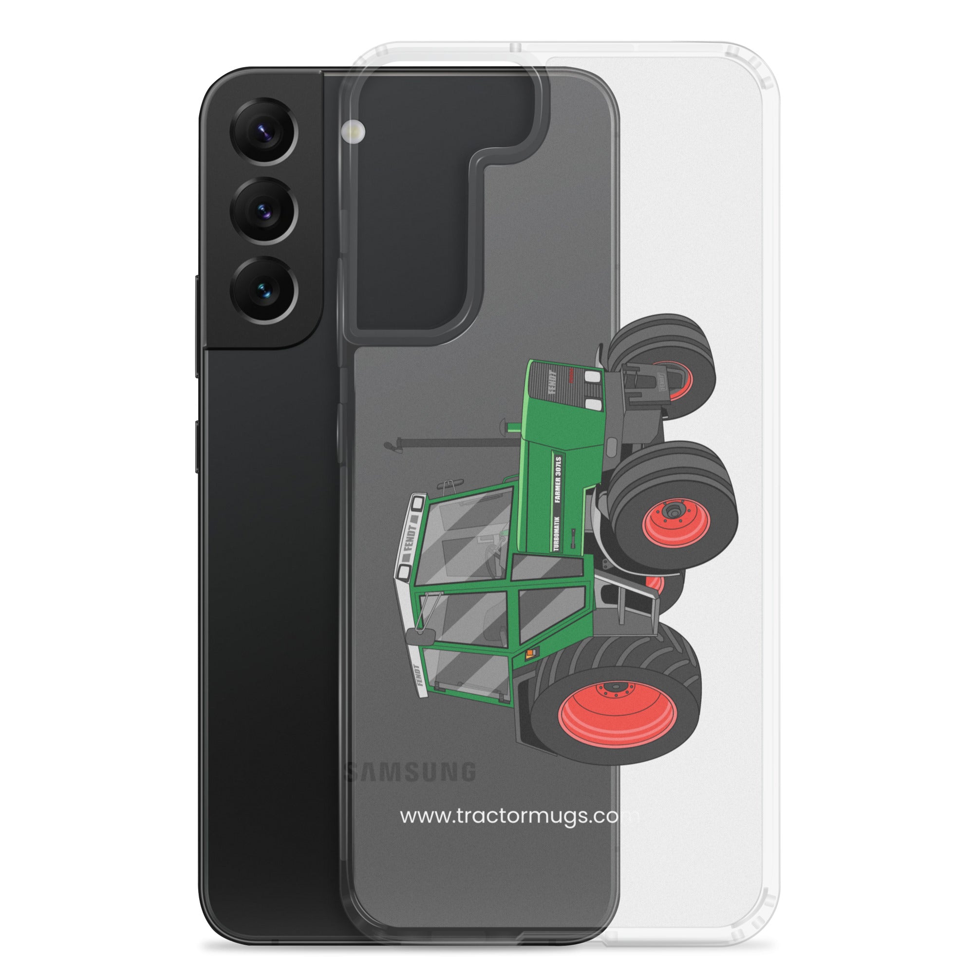 The Tractor Mugs Store Fendt Farmer TURBOMATIK 307 LSA  |  Clear Case for Samsung® Quality Farmers Merch