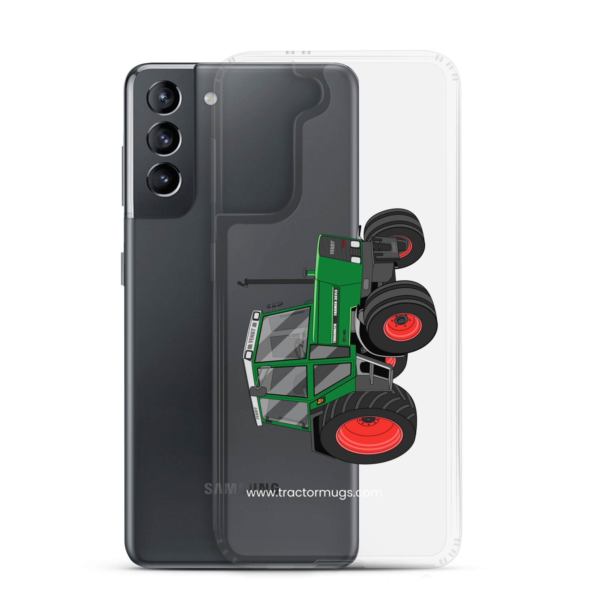 The Tractor Mugs Store Fendt Farmer TURBOMATIK 307 LSA  |  Clear Case for Samsung® Quality Farmers Merch
