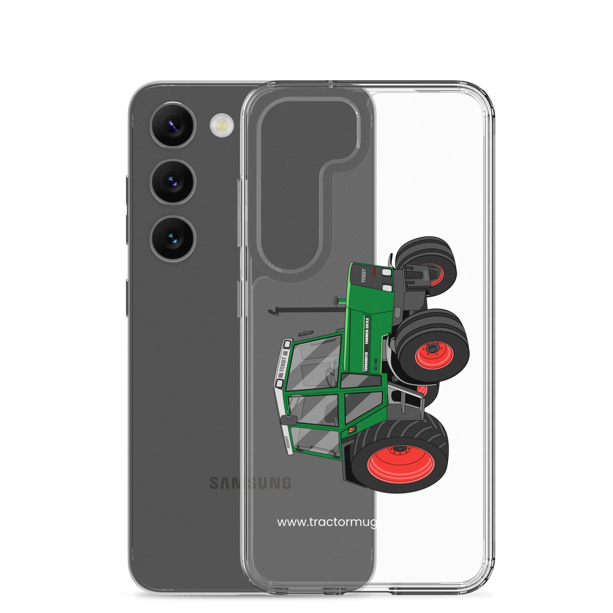 The Tractor Mugs Store Fendt Farmer TURBOMATIK 307 LSA  |  Clear Case for Samsung® Quality Farmers Merch