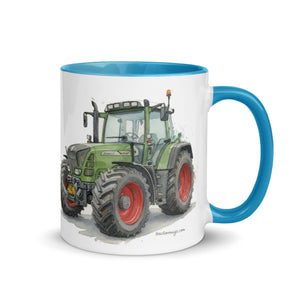 The Tractor Mugs Store Fendt Favorit 818 Watercolor | Mug with Color Inside Quality Farmers Merch