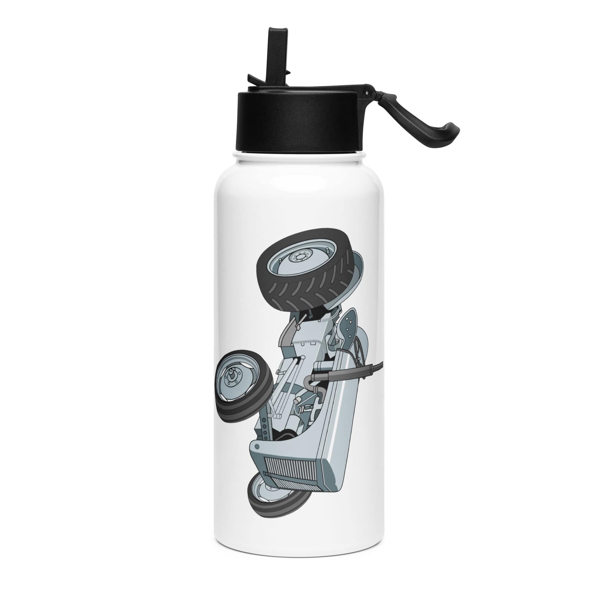 The Tractor Mugs Store Ferguson TE 20 | Stainless steel water bottle with a straw lid Quality Farmers Merch