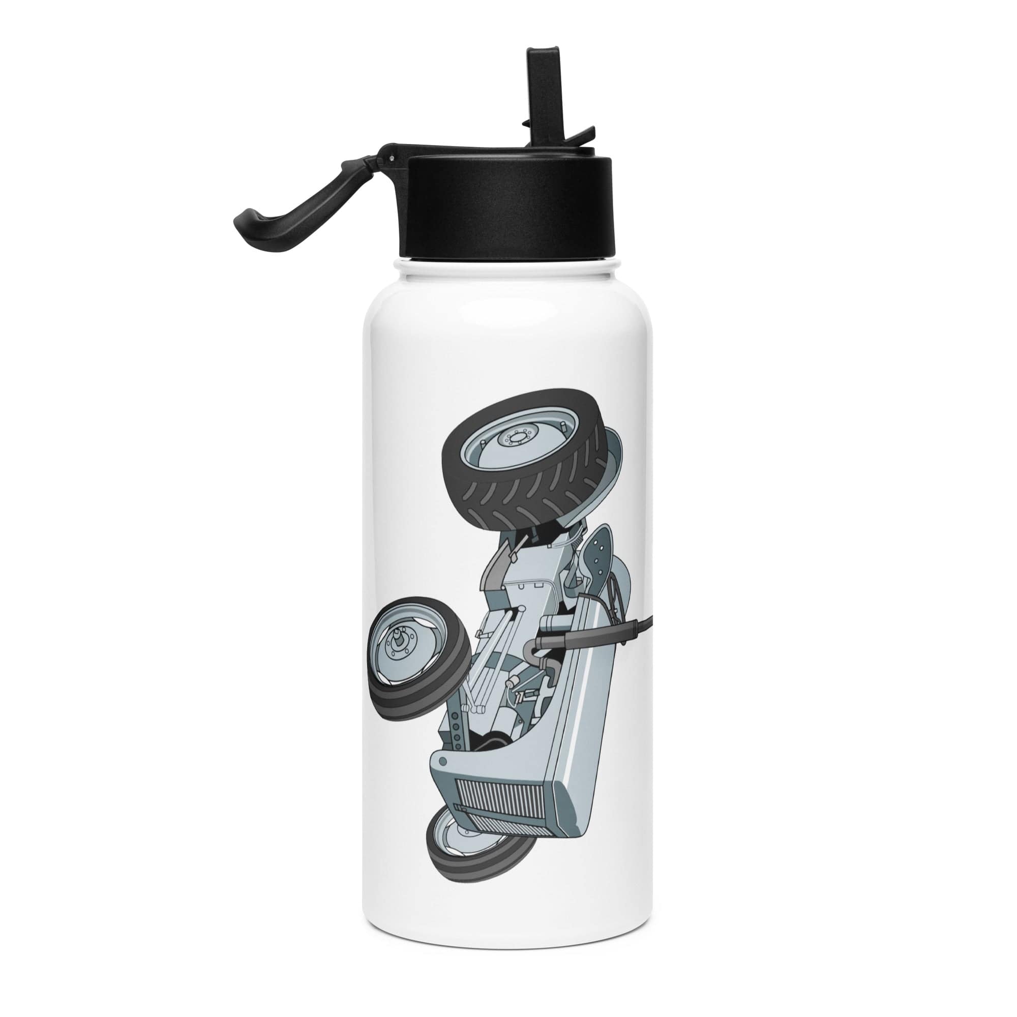 The Tractor Mugs Store Ferguson TE 20 | Stainless steel water bottle with a straw lid Quality Farmers Merch