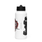 The Tractor Mugs Store FIAT 1880 4WD | Stainless steel water bottle with a straw lid Quality Farmers Merch