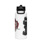 The Tractor Mugs Store FIAT 1880 4WD | Stainless steel water bottle with a straw lid Quality Farmers Merch