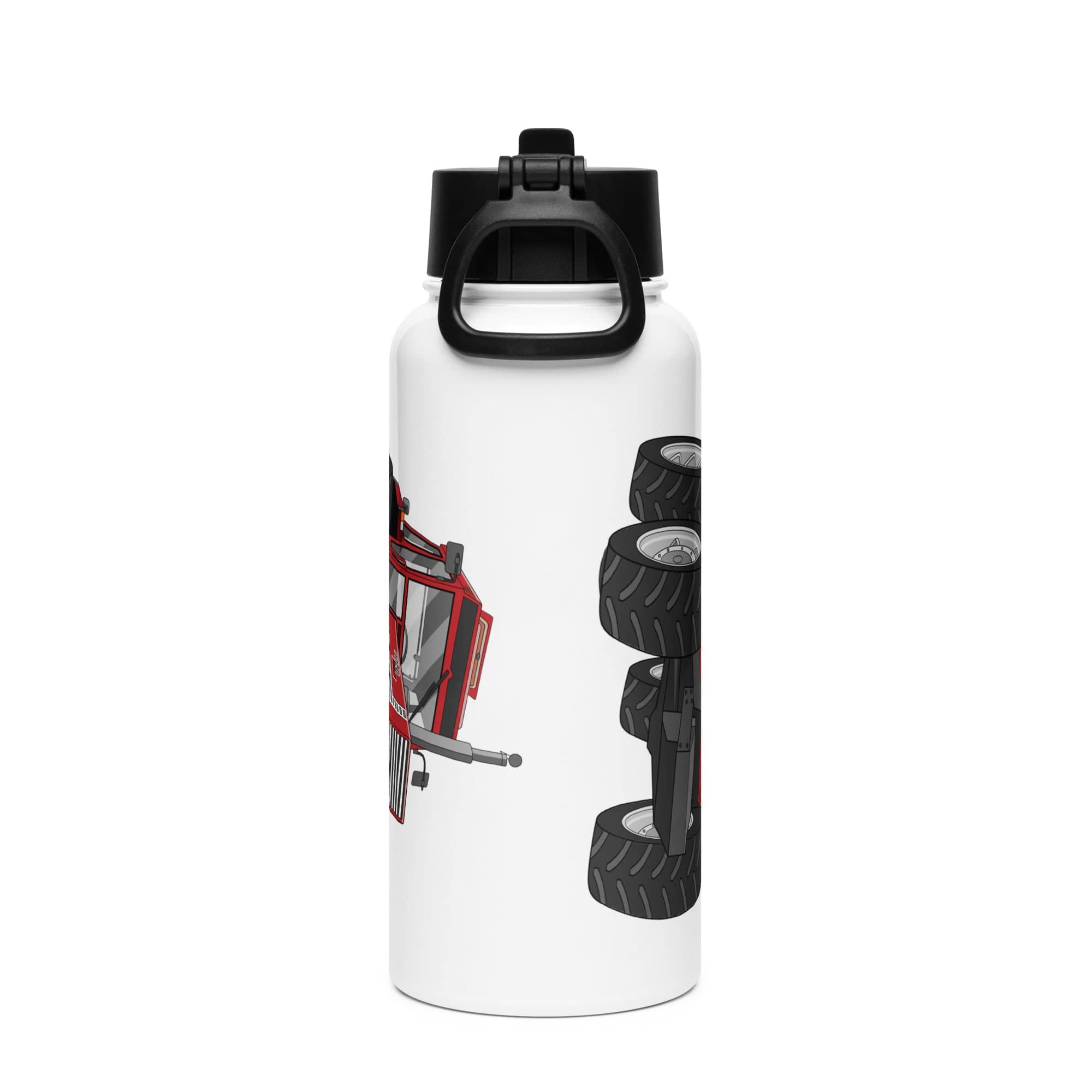 The Tractor Mugs Store FIAT 1880 4WD | Stainless steel water bottle with a straw lid Quality Farmers Merch