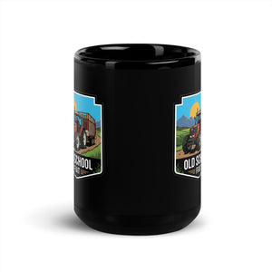 The Tractor Mugs Store FIATAGRI F130 OLD SCHOOL FIAT Bright | Black Mug Quality Farmers Merch