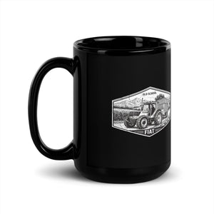 The Tractor Mugs Store FIATAGRI F130 OLD SCHOOL FIAT Moose | Black Mug Quality Farmers Merch