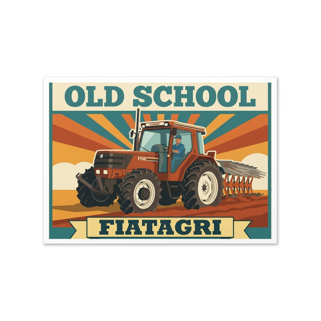 The Tractor Mugs Store FIATAGRI F130 OLD SCHOOL FIATAGRI | Greeting Card Quality Farmers Merch
