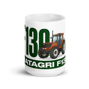 The Tractor Mugs Store FIATAGRI F130 | White Glossy Mug Quality Farmers Merch