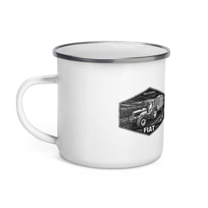 The Tractor Mugs Store FIATAGRI F140 OLD SCHOOL FIAT Moose | Enamel Mug Quality Farmers Merch