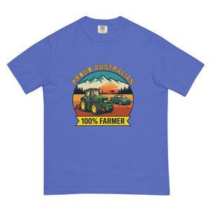 The Tractor Mugs Store Flo Blue John Deere 6930 PROUD AUSTRALIAN 100% FARMER Outdoor | Unisex Premium T-shirt Quality Farmers Merch