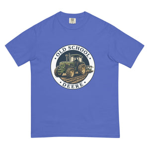 The Tractor Mugs Store Flo Blue / S John Deere 3350 OLD SCHOOL DEERE Engraving | Unisex Premium T-shirt Quality Farmers Merch