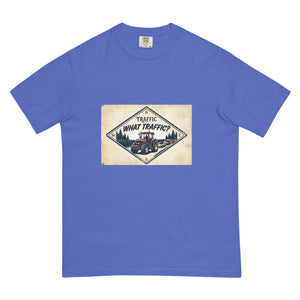The Tractor Mugs Store Flo Blue / S John Deere 7810 TRAFFIC WHAT TRAFFIC? Heritage | Unisex Premium T-shirt Quality Farmers Merch