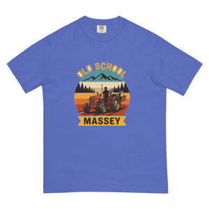 The Tractor Mugs Store Flo Blue / S Massey Ferguson 35X OLD SCHOOL MASSEY Outdoor | Unisex Premium T-shirt Quality Farmers Merch