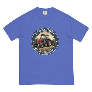 The Tractor Mugs Store Flo Blue / S Massey Ferguson 390T OLD SCHOOL MASSEY FERGUSON Engraving | Unisex Premium T-shirt Quality Farmers Merch