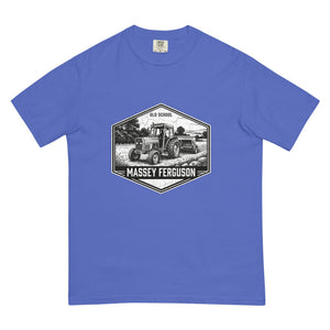The Tractor Mugs Store Flo Blue / S Massey Ferguson 390T OLD SCHOOL MASSEY FERGUSON Moose | Unisex Premium T-shirt Quality Farmers Merch