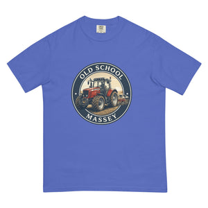 The Tractor Mugs Store Flo Blue / S Massey Ferguson 6480 OLD SCHOOL MASSEY Engraving | Unisex Premium T-shirt Quality Farmers Merch