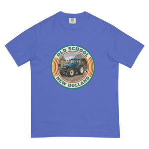 The Tractor Mugs Store Flo Blue / S New Holland TM 135 OLD SCHOOL NEW HOLLAND Retro | Unisex Premium T-shirt Quality Farmers Merch