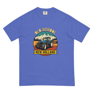 The Tractor Mugs Store Flo Blue / S New Holland TM 155 OLD SCHOOL NEW HOLLAND Outdoor | Unisex Premium T-shirt Quality Farmers Merch