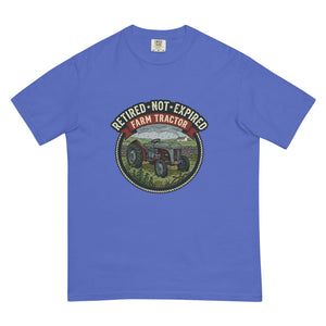 The Tractor Mugs Store Flo Blue / S Retired Not Expired — Farm Tractor | Unisex Premium T-shirt Quality Farmers Merch